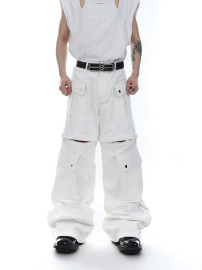 【23s Feb.】Knife Cut Cargo Pants-IYAMIUIO