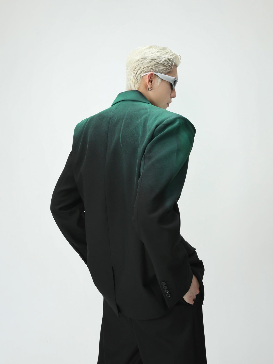 【23s August.】Gradient Shoulder Pad Jacket-IYAMIUIO