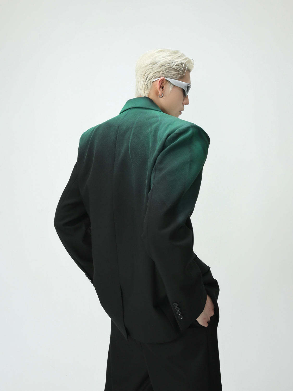 【23s August.】Gradient Shoulder Pad Jacket-IYAMIUIO
