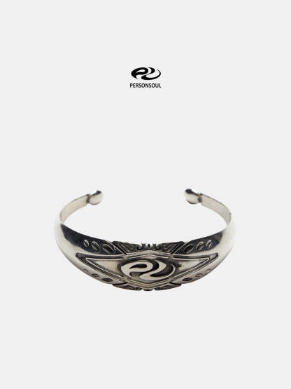 Personsoul Yuan Symbol Silver Bracelet-IYAMIUIO