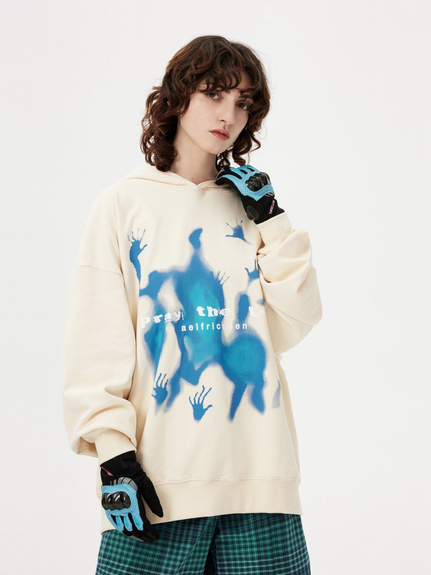 Aelfric Eden Abstraction Shadow Print Hoodie-IYAMIUIO