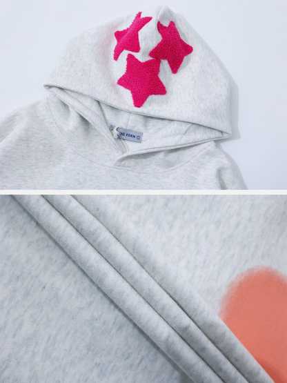 Aelfric Eden Vintage Embroidery Star Hoodie-IYAMIUIO