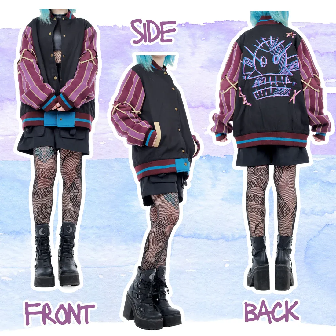 Monkey Bomb Varsity Jacket JINX-IYAMIUIO
