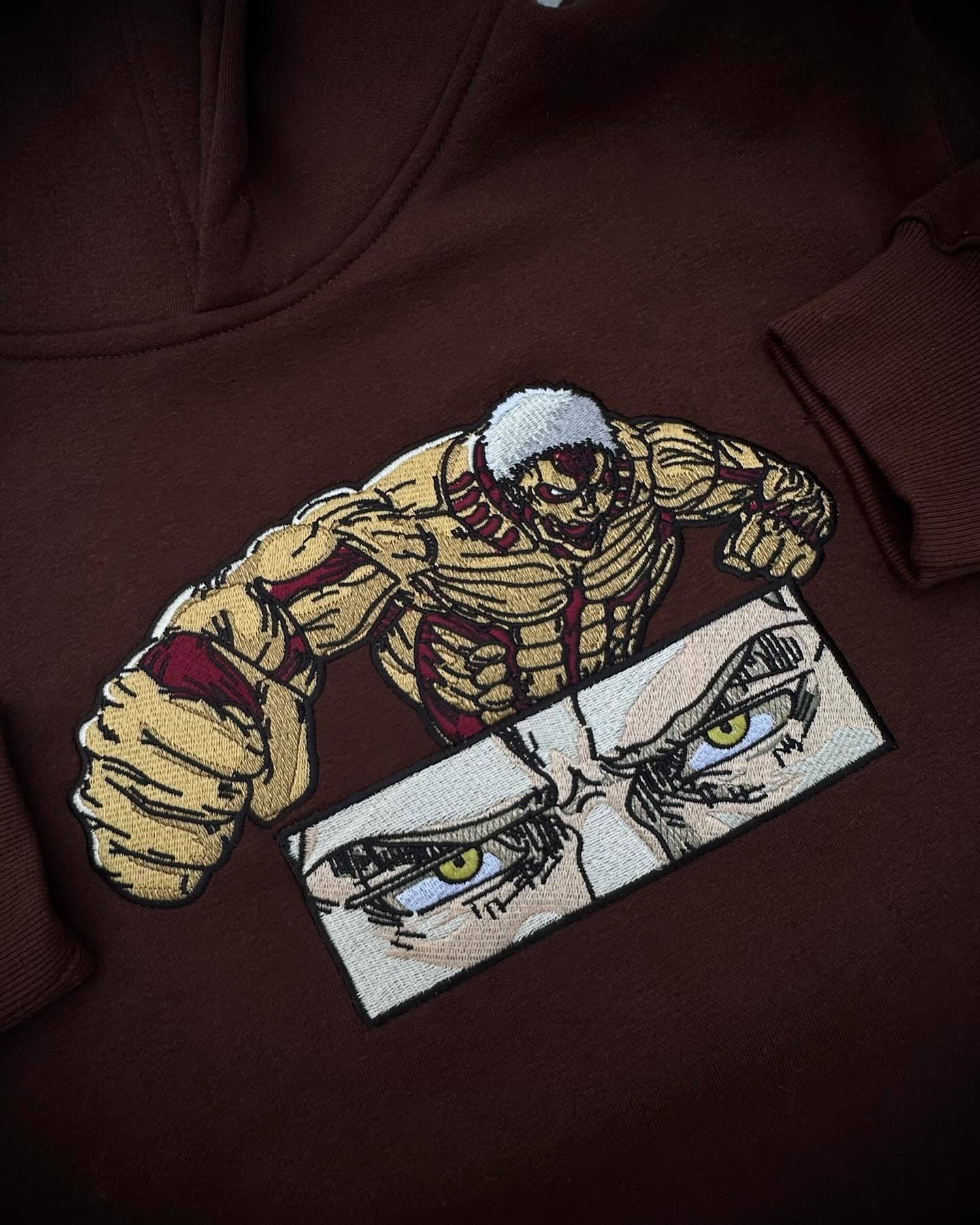 AOT-Embroidered Hoodie-IYAMIUIO