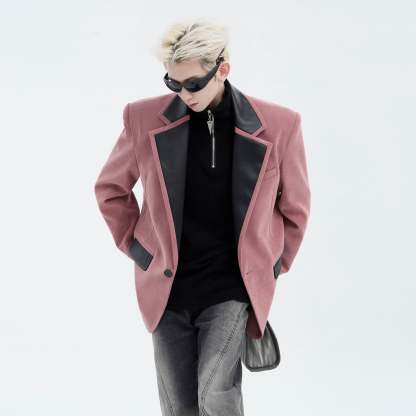 【24s Aug.】Retro High-grade Brushed PU Suit-IYAMIUIO