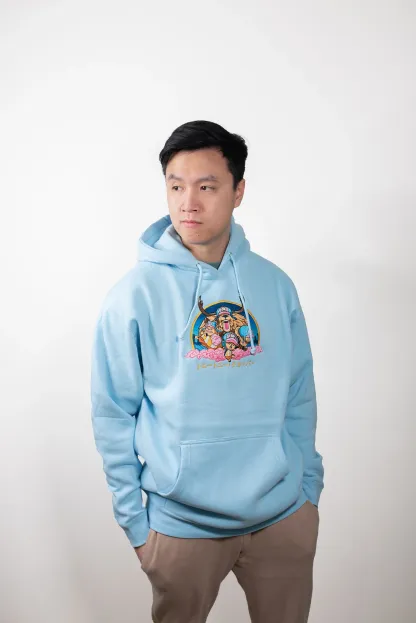 Tony Tony Embroidered Hoodie-IYAMIUIO