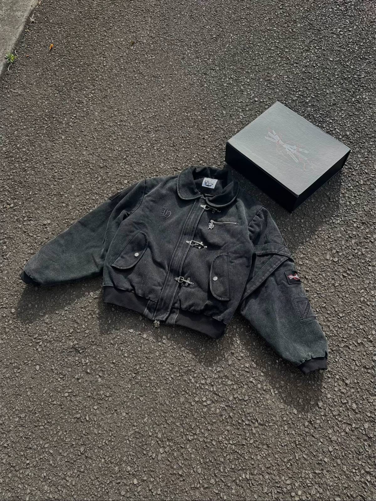 ZORO DENIM WORKWEAR BOMBER JACKET-IYAMIUIO