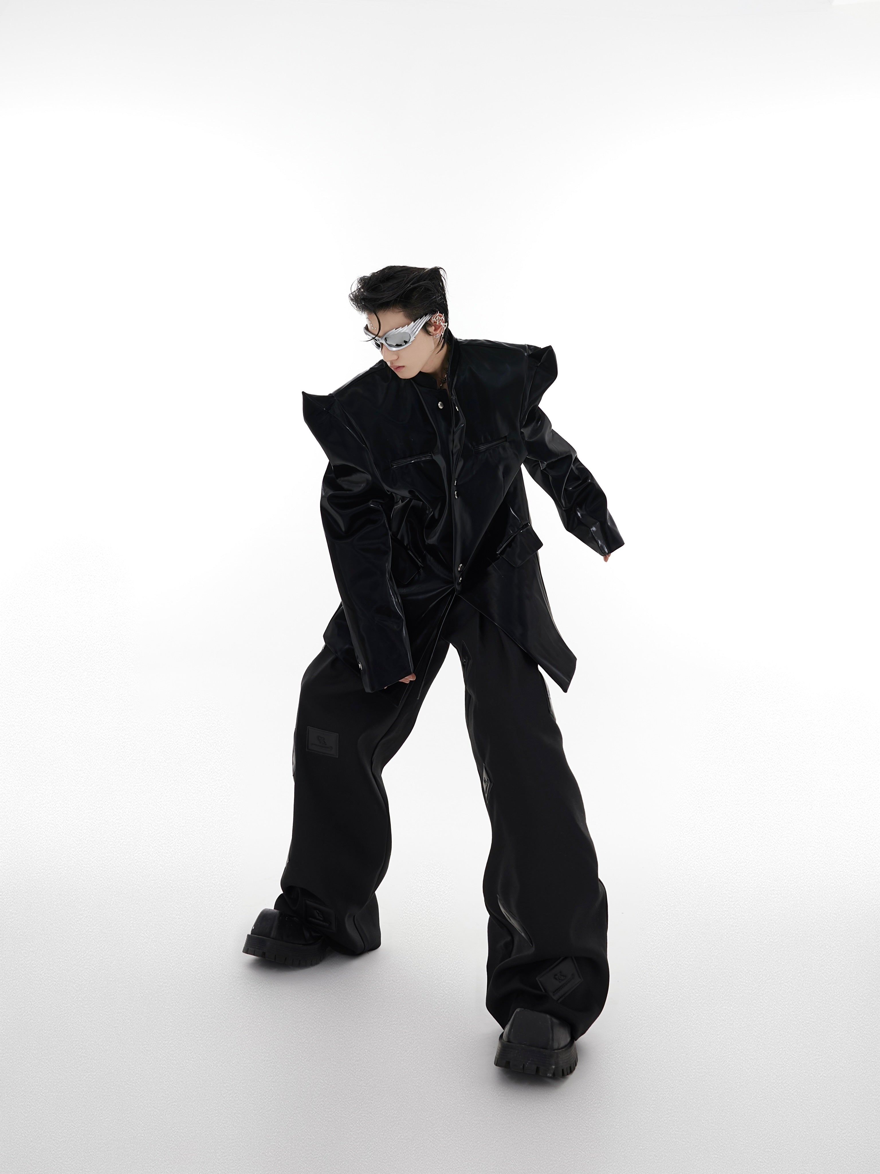 【23s August.】Horn-shaped Leather Jacket-IYAMIUIO