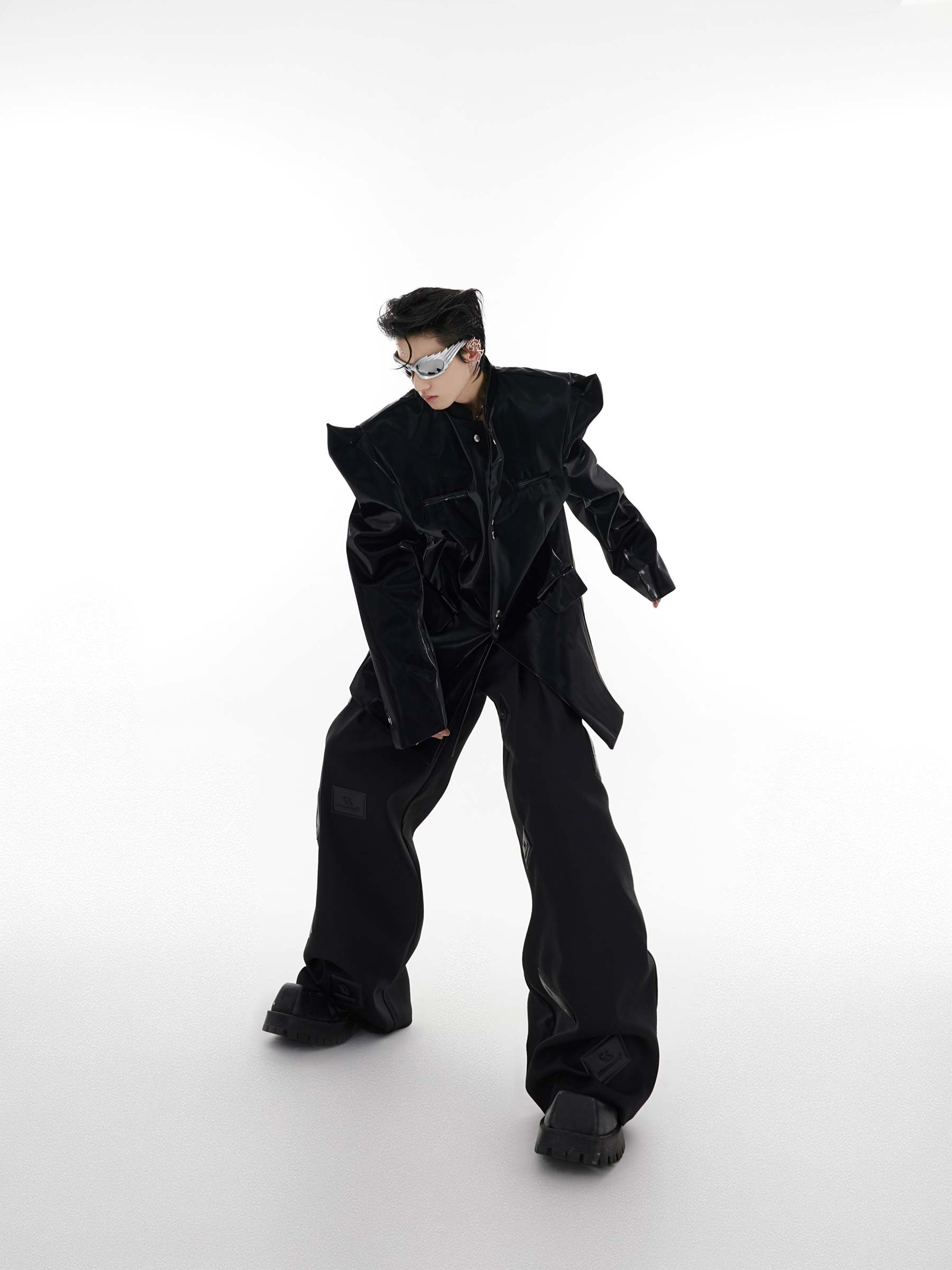 【23s August.】Horn-shaped Leather Jacket-IYAMIUIO