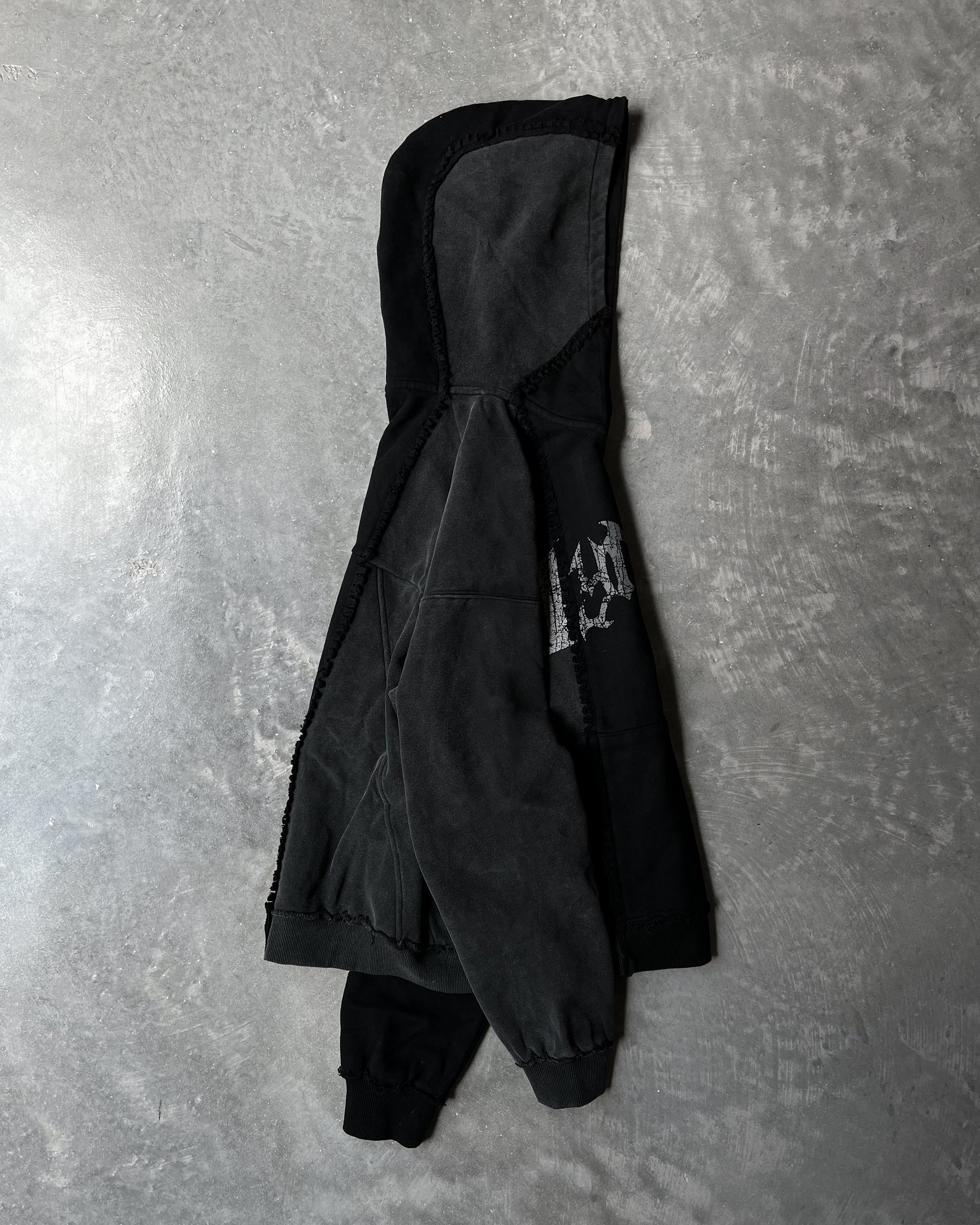 SPLIT PULLOVER (NOIR/COAL)-IYAMIUIO