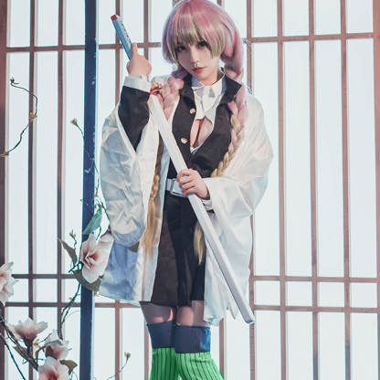 Demon Cosplay Costumes Mitsuri Kanroji Cosplay Set-IYAMIUIO