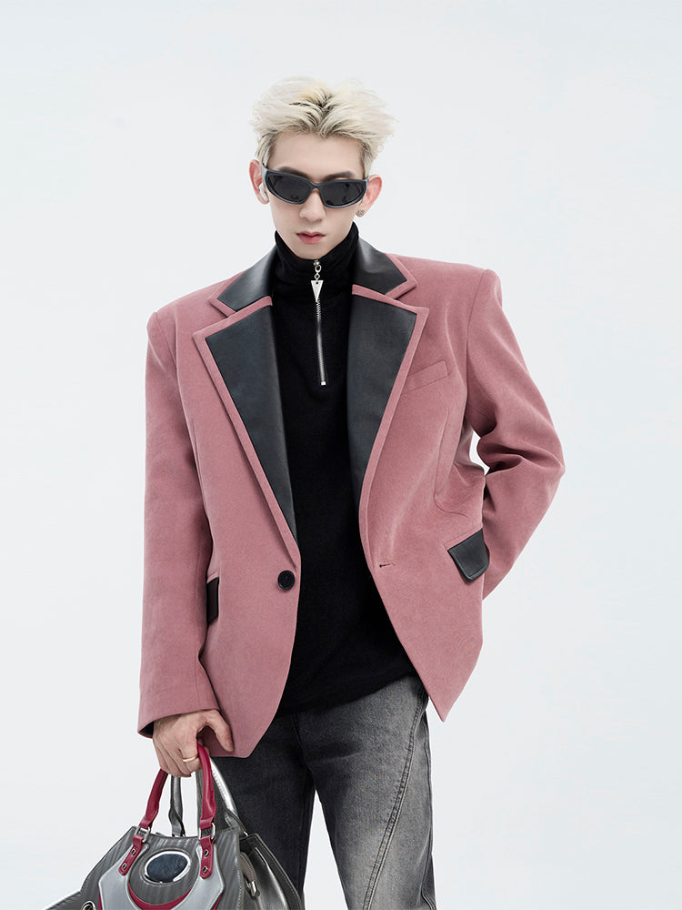 【24s Aug.】Retro High-grade Brushed PU Suit-IYAMIUIO