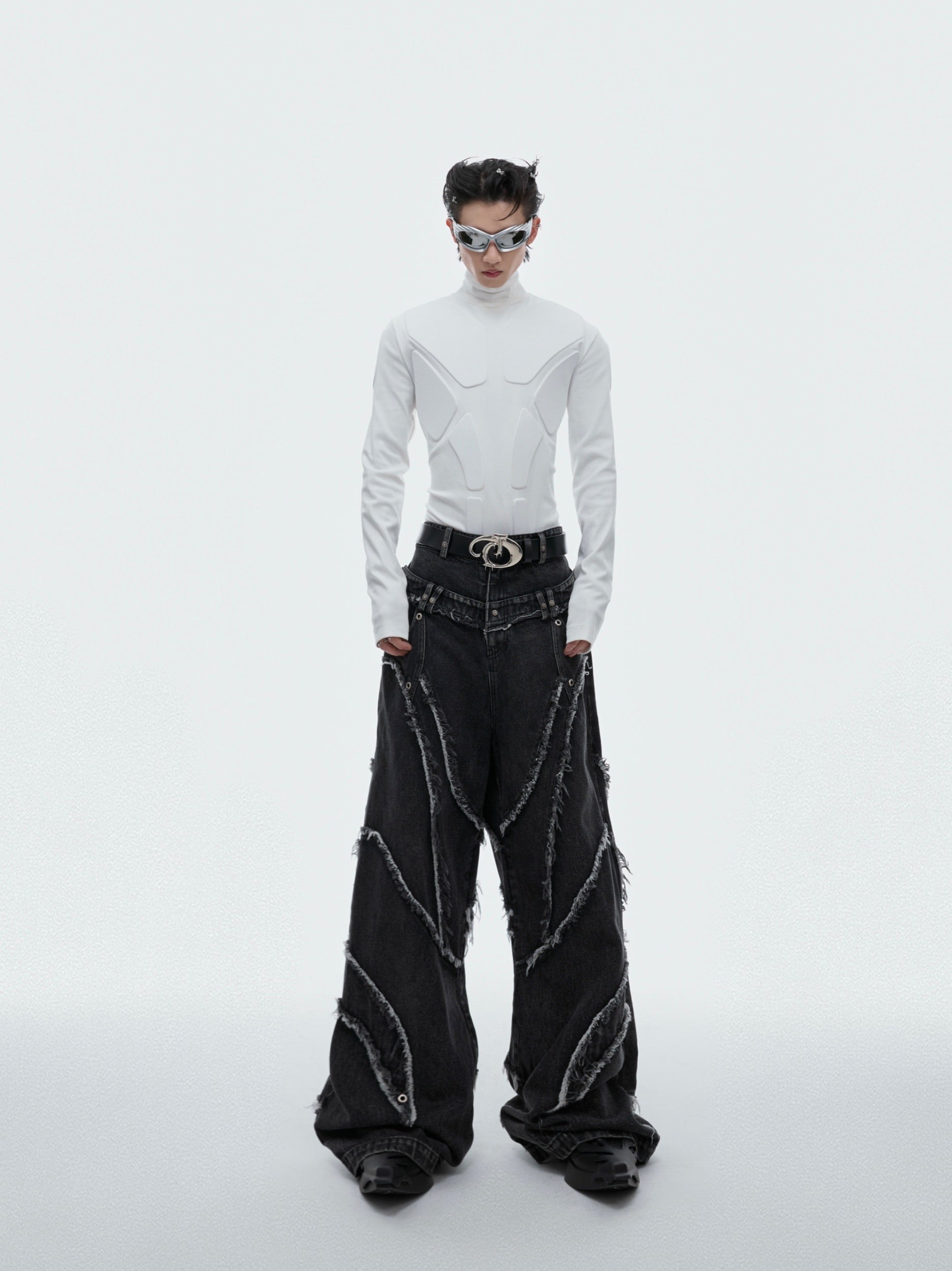 【24s Sep.】Armor Design High-neck Long-sleeved Bottoming Shirt-IYAMIUIO