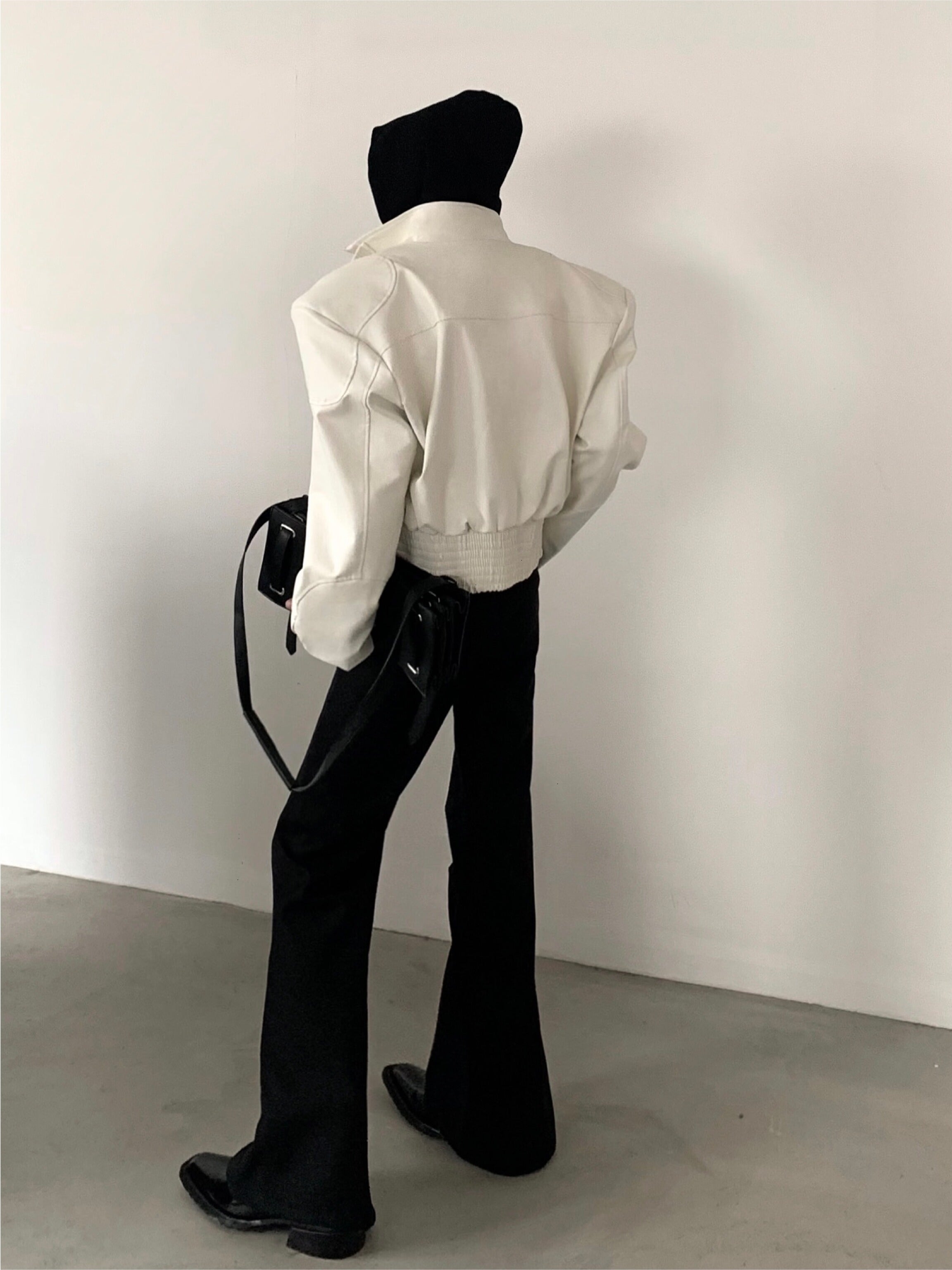 【24s March.】High Street Vibe Deconstructed Leather Jacket-IYAMIUIO