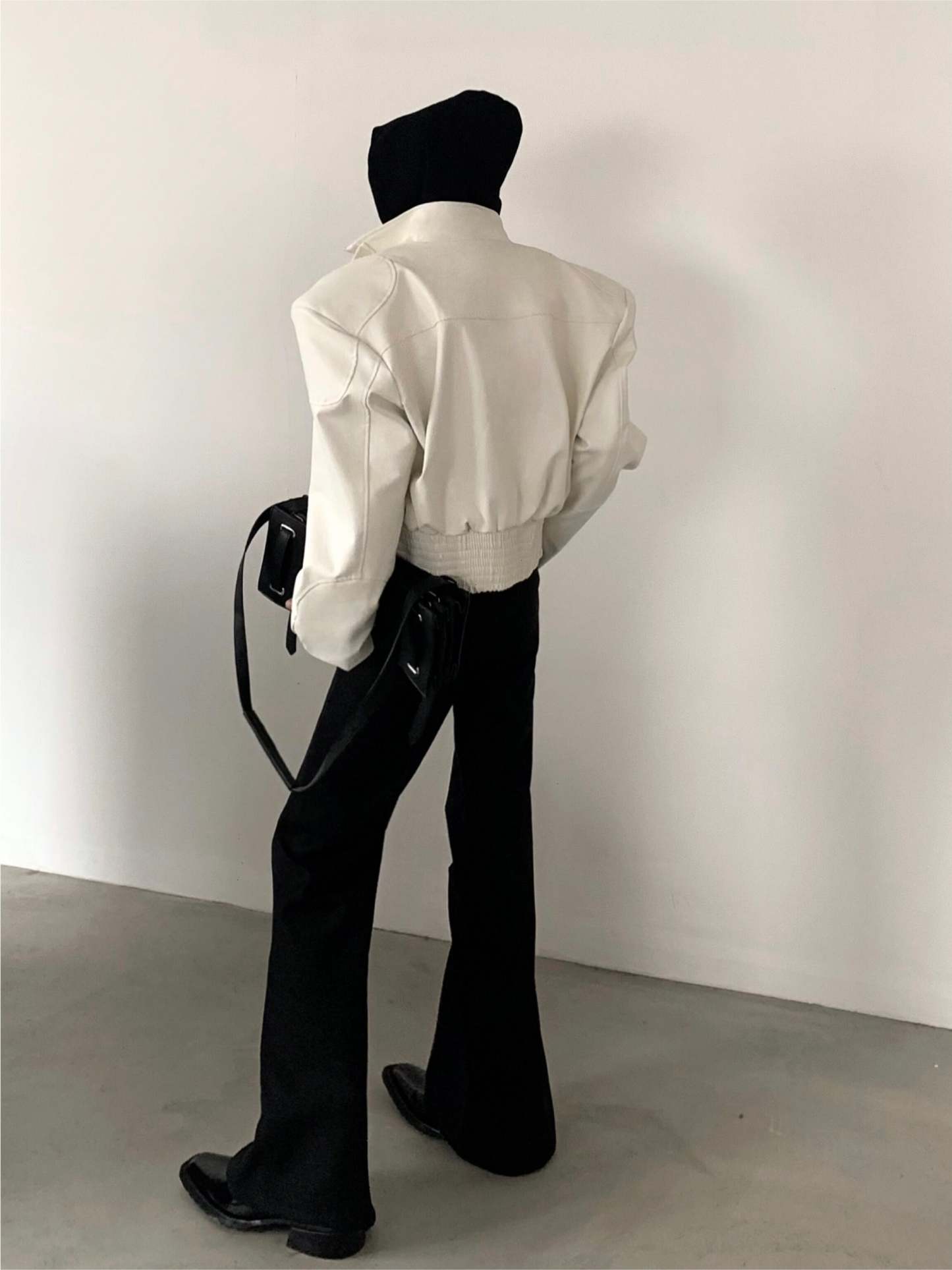 【24s March.】High Street Vibe Deconstructed Leather Jacket-IYAMIUIO