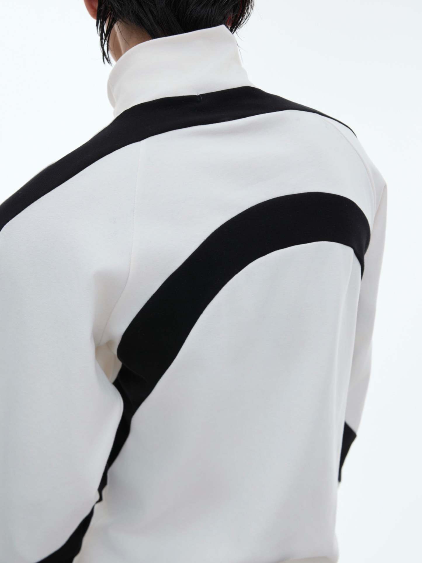 【24s Oct.】Contrast Color Half Turtleneck Slim Fit Bottoming Shirt-IYAMIUIO