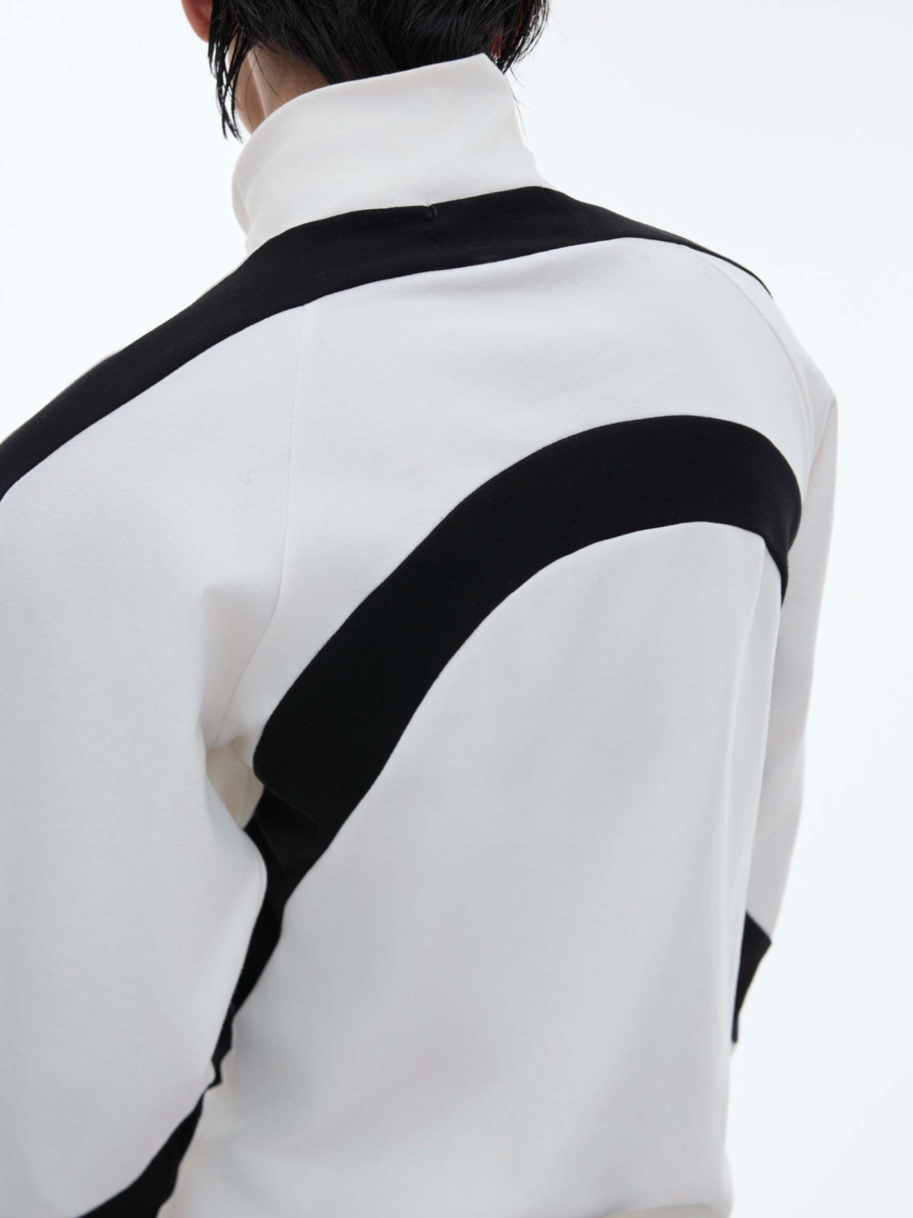 【24s Oct.】Contrast Color Half Turtleneck Slim Fit Bottoming Shirt-IYAMIUIO