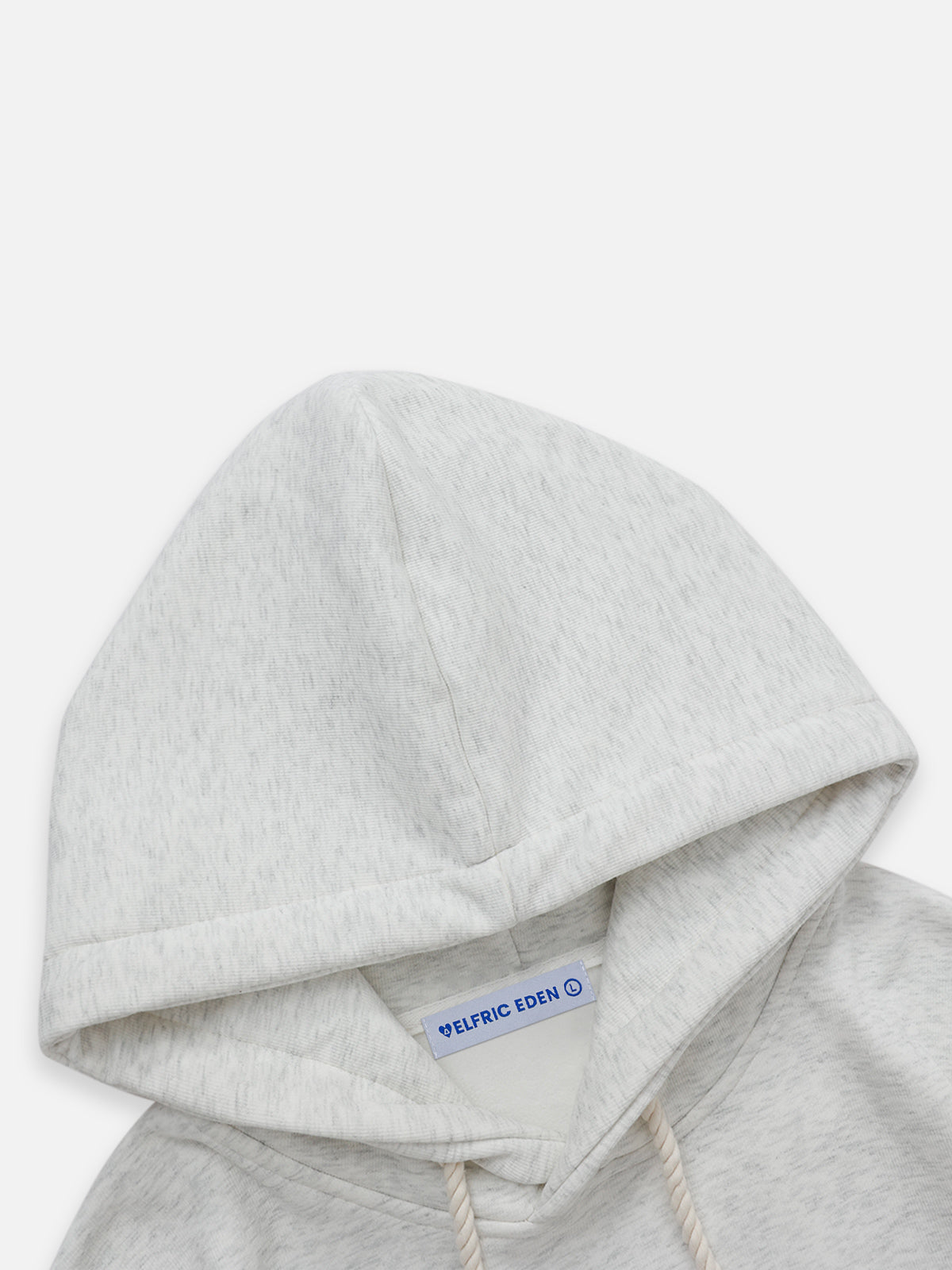 Aelfric Eden Denim Star Applique Embroidery Hoodie-IYAMIUIO