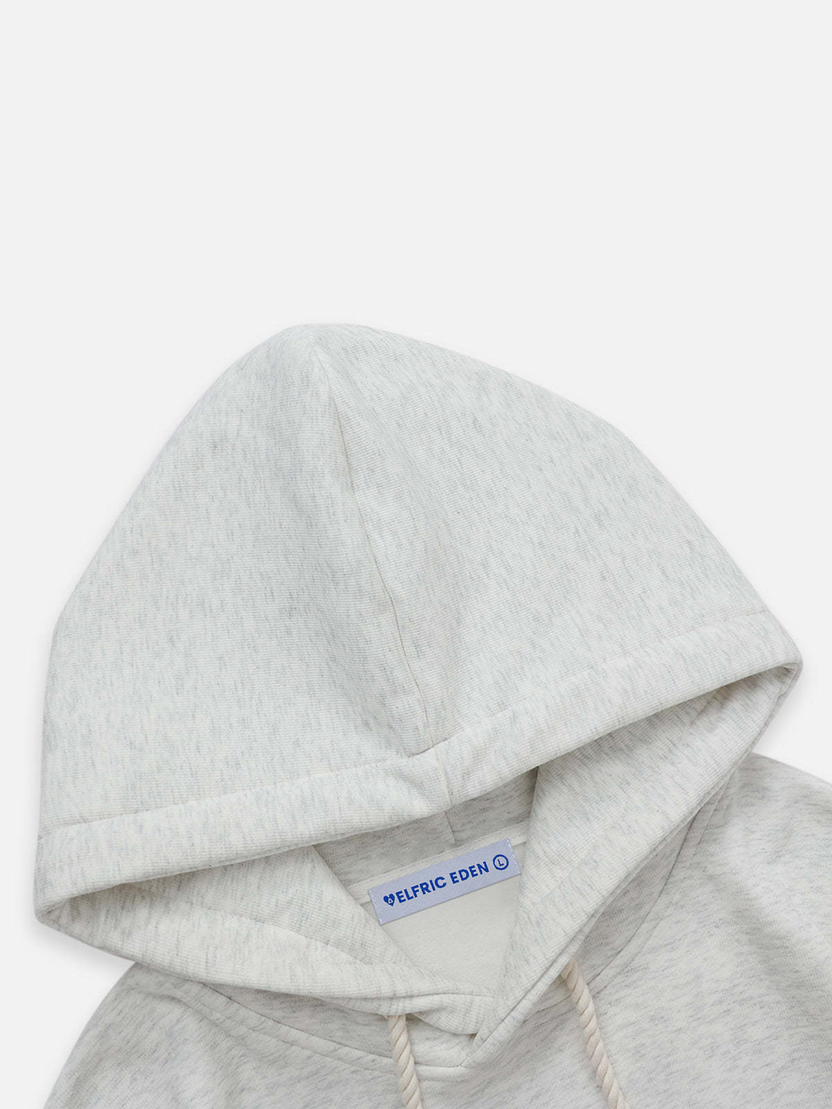 Aelfric Eden Denim Star Applique Embroidery Hoodie-IYAMIUIO