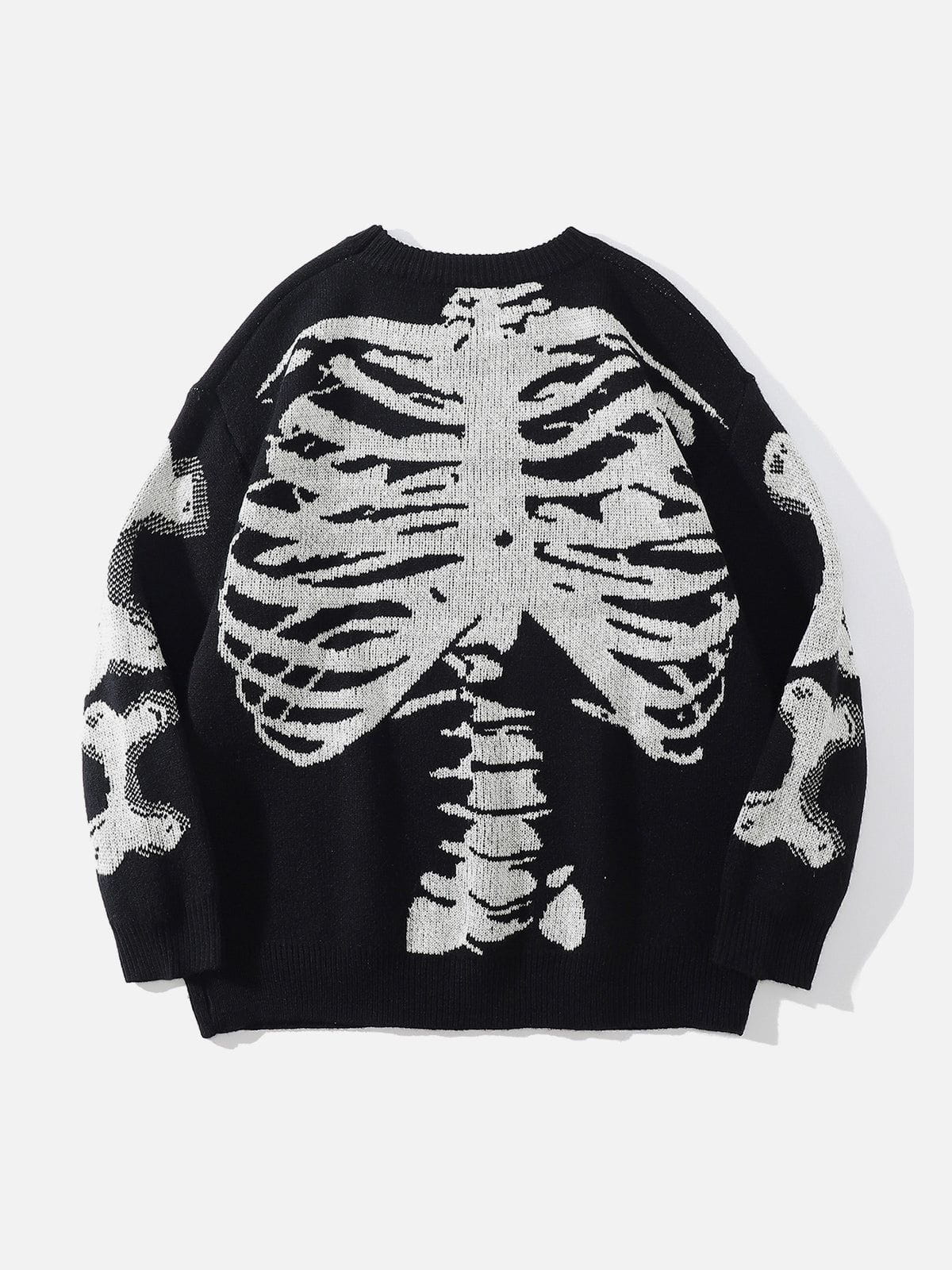 Aelfric Eden Skeleton Pattern Knit Sweater-IYAMIUIO