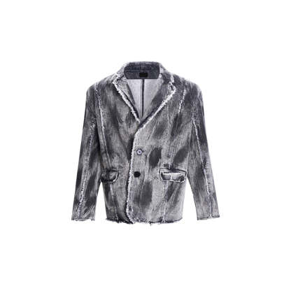 【24s Oct.】Distressed Vintage Denim Jacket-IYAMIUIO