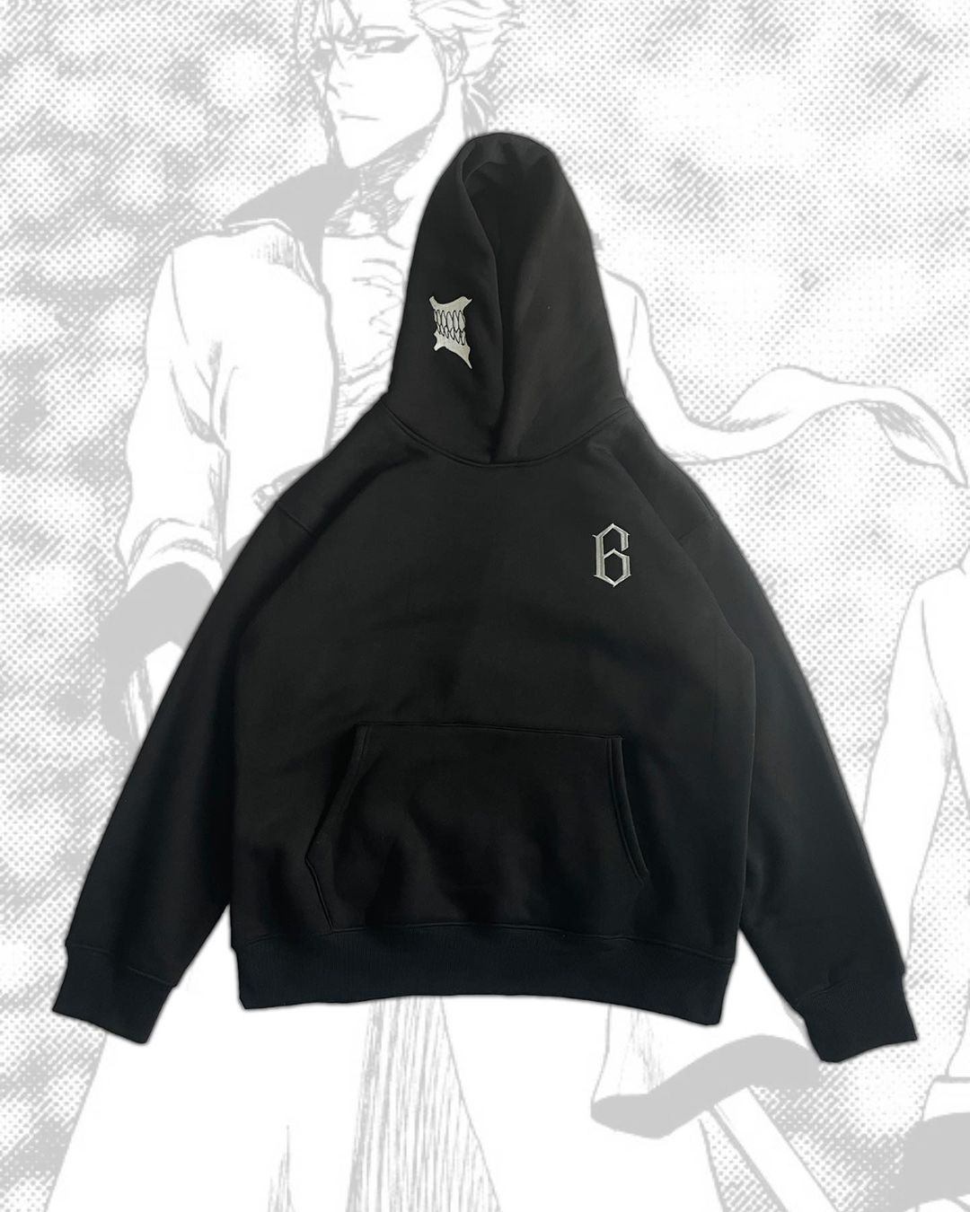 Grimmjow Embroidery Hoodie-Bleac.h-IYAMIUIO