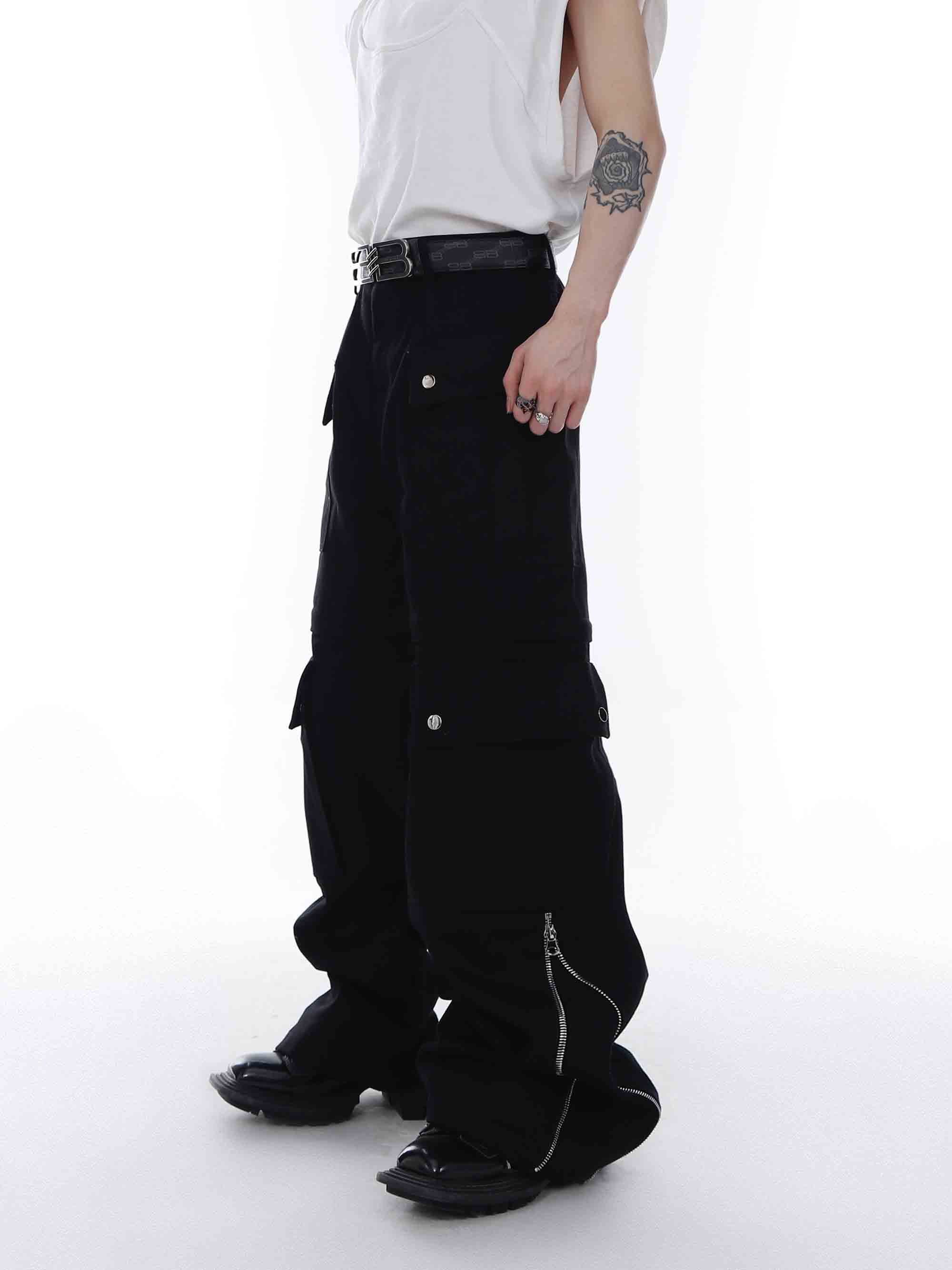 【23s Feb.】Knife Cut Cargo Pants-IYAMIUIO