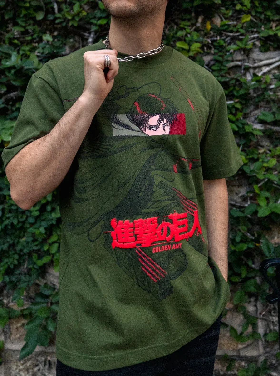 Levi Eyes Tee-AOT-IYAMIUIO