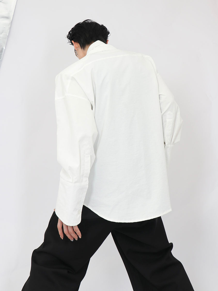 Double White Shirt-IYAMIUIO