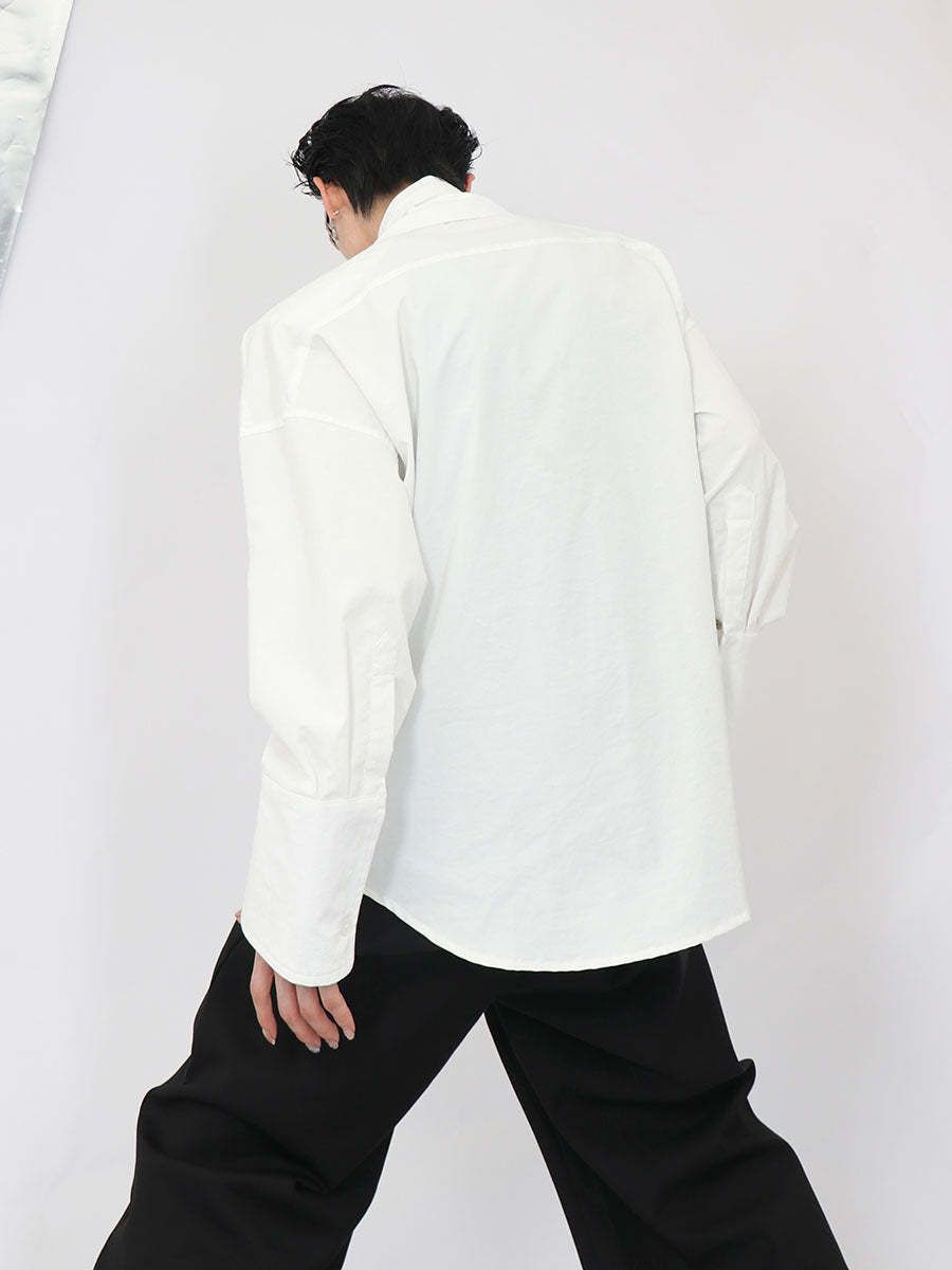 Double White Shirt-IYAMIUIO