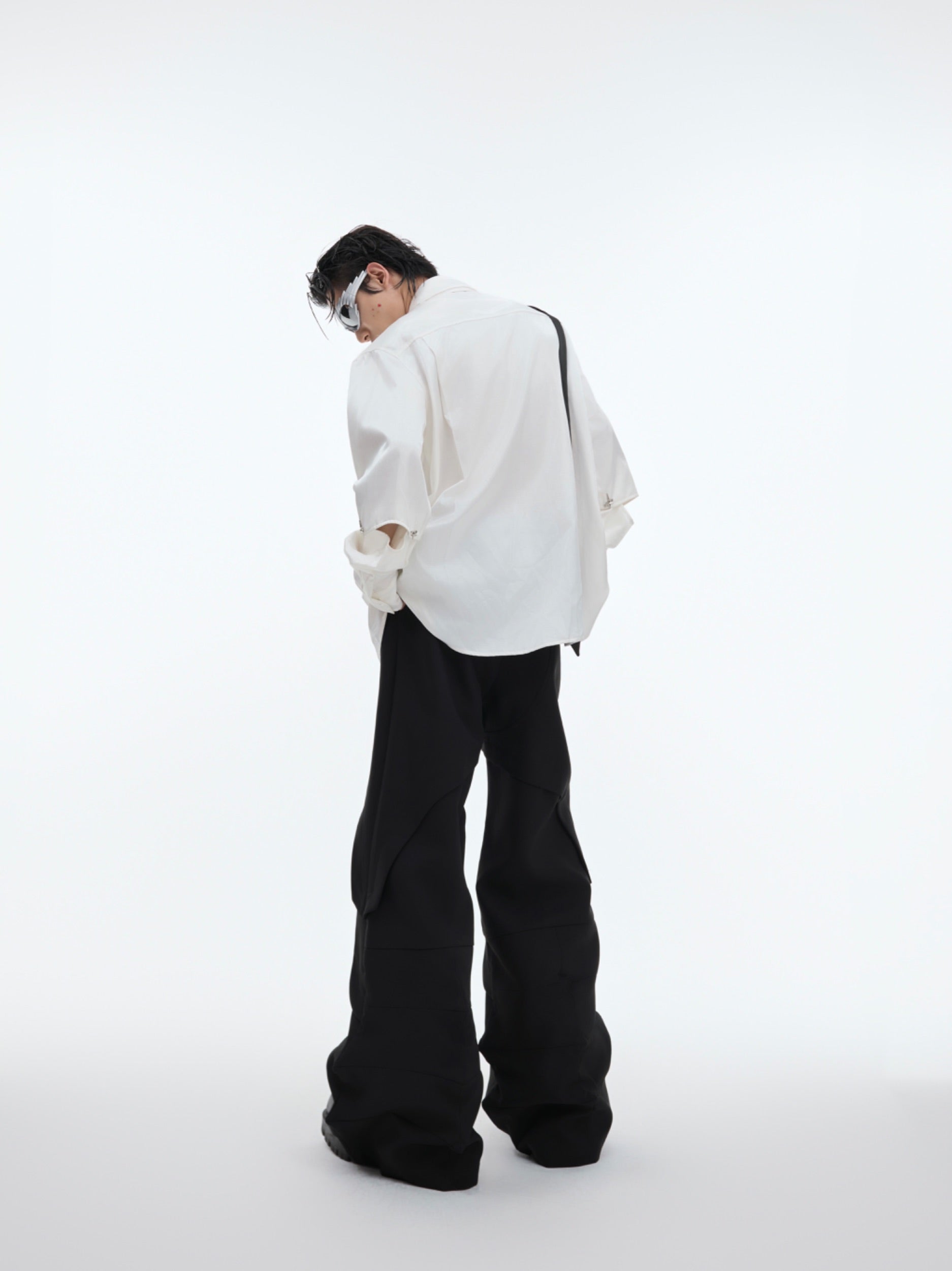 【24s Oct.】Flowing Hollow Deconstructed Detachable Shirt-IYAMIUIO