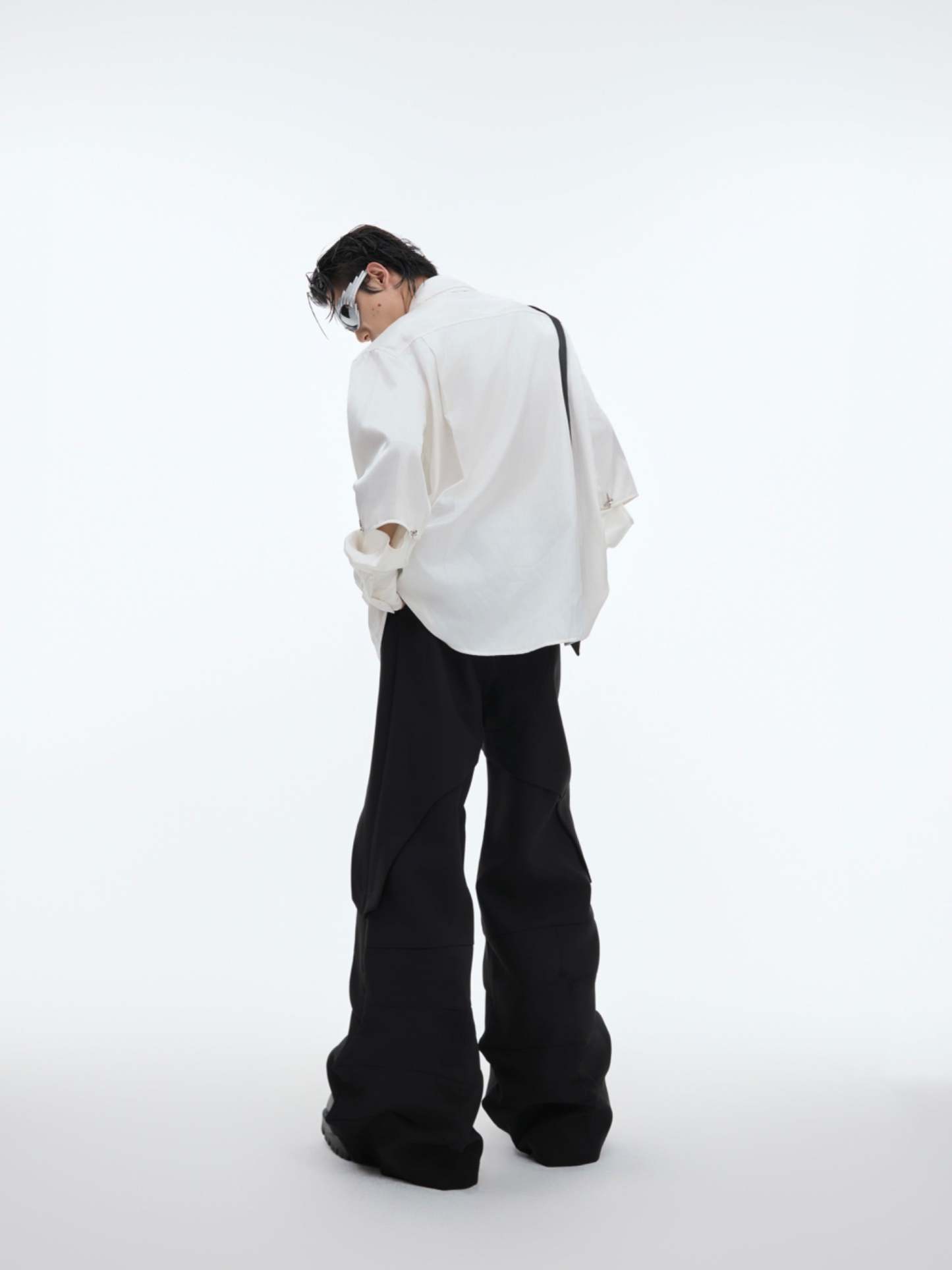 【24s Oct.】Flowing Hollow Deconstructed Detachable Shirt-IYAMIUIO