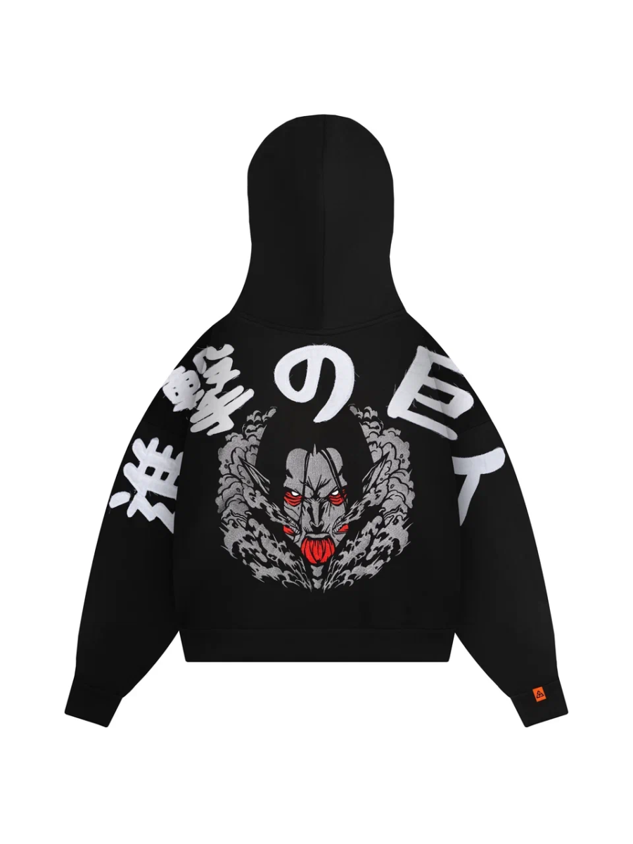 Female Titan Embroidery Hoodie-AOT-IYAMIUIO