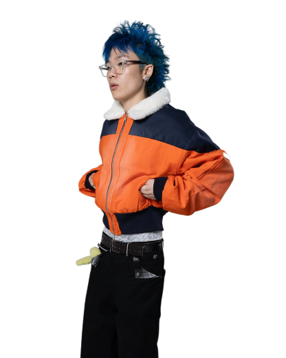 NARUTO CROPPED BOMBER JACKET