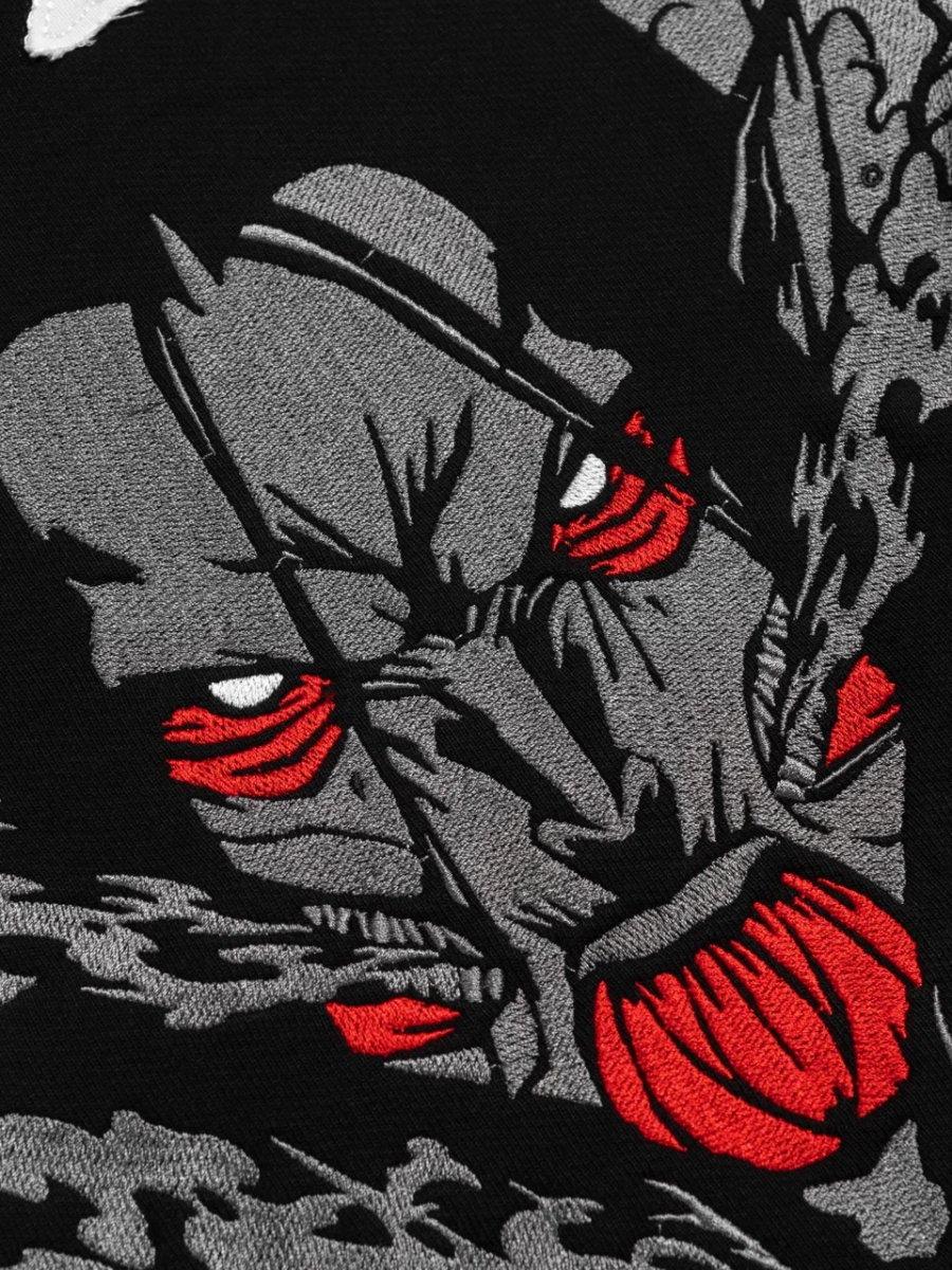 Female Titan Embroidery Hoodie-AOT-IYAMIUIO