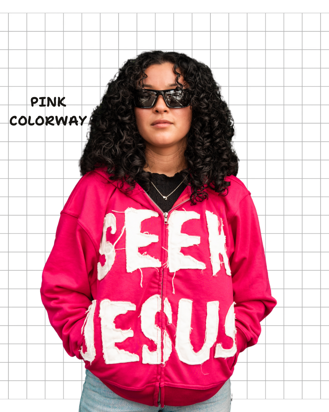 SEEK JESUS (HOT PINK)-IYAMIUIO