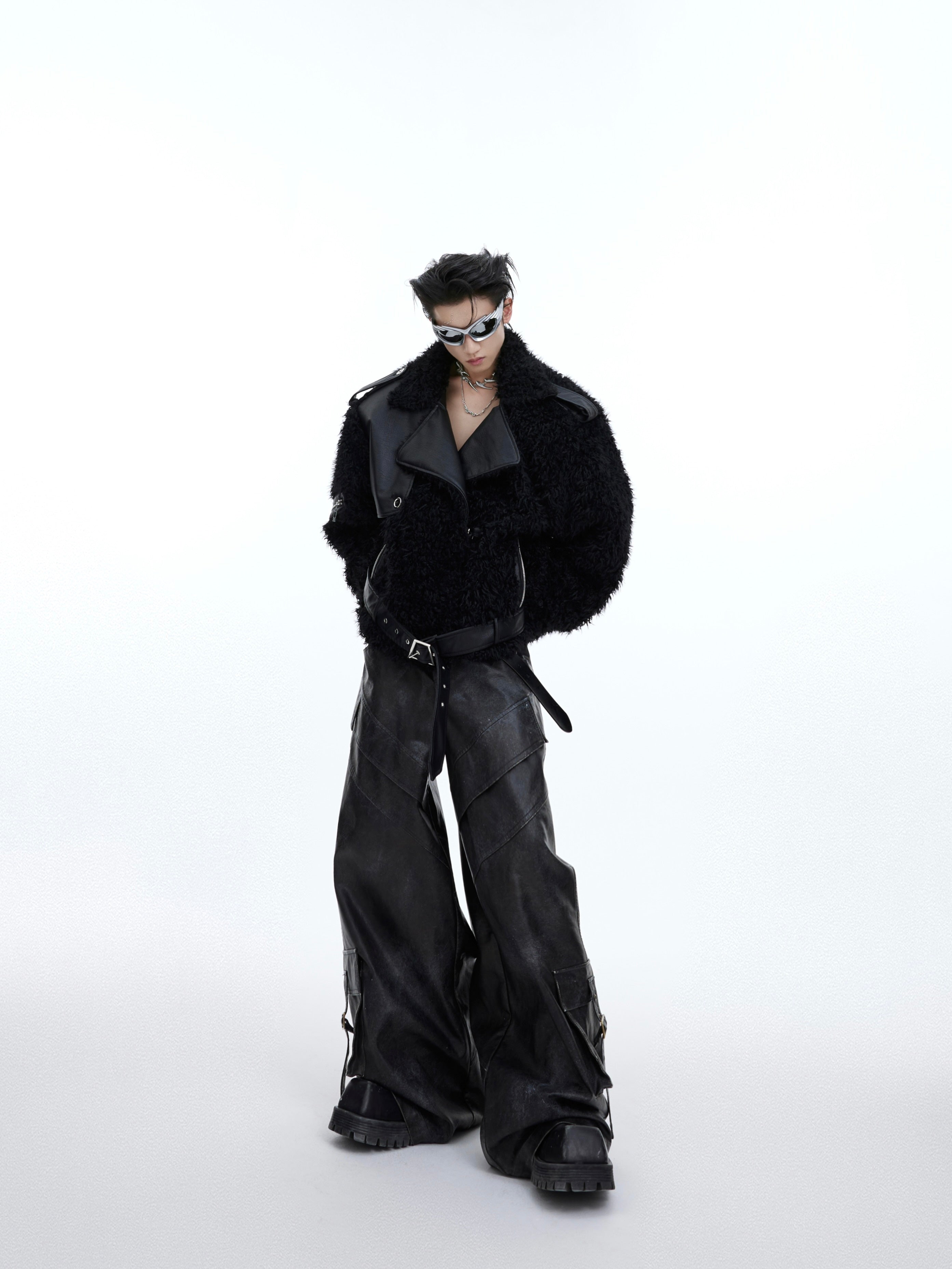 【24s January.】Deconstructed Plush Fur Jacket-IYAMIUIO