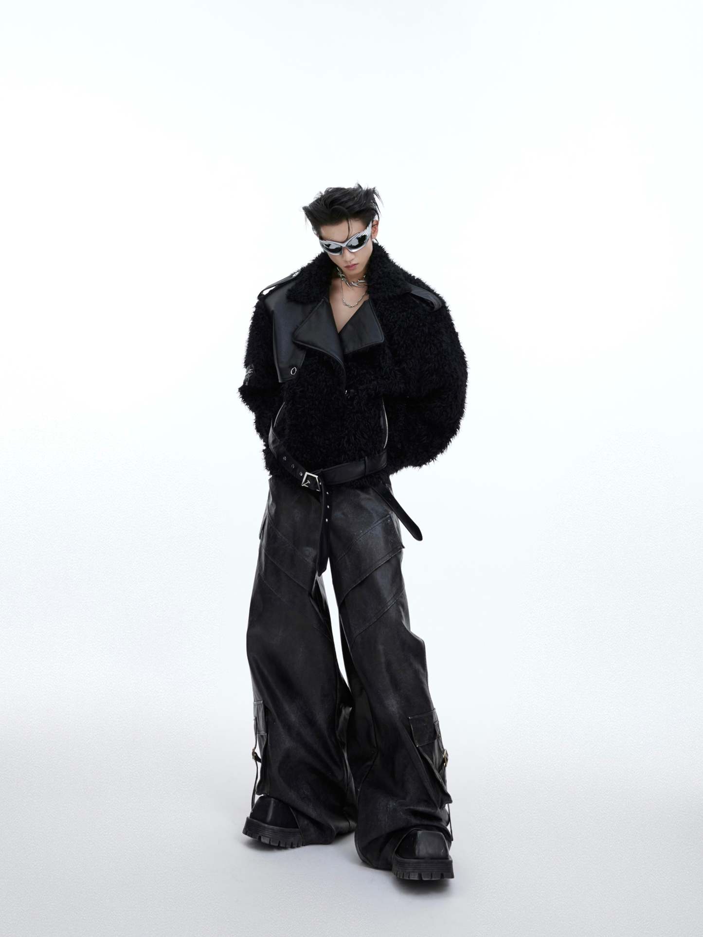 【24s January.】Deconstructed Plush Fur Jacket-IYAMIUIO