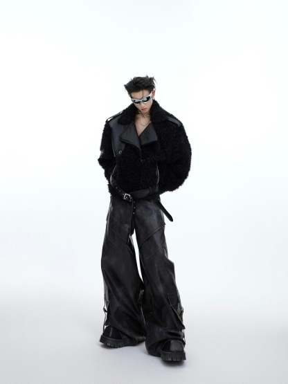 【24s January.】Deconstructed Plush Fur Jacket-IYAMIUIO