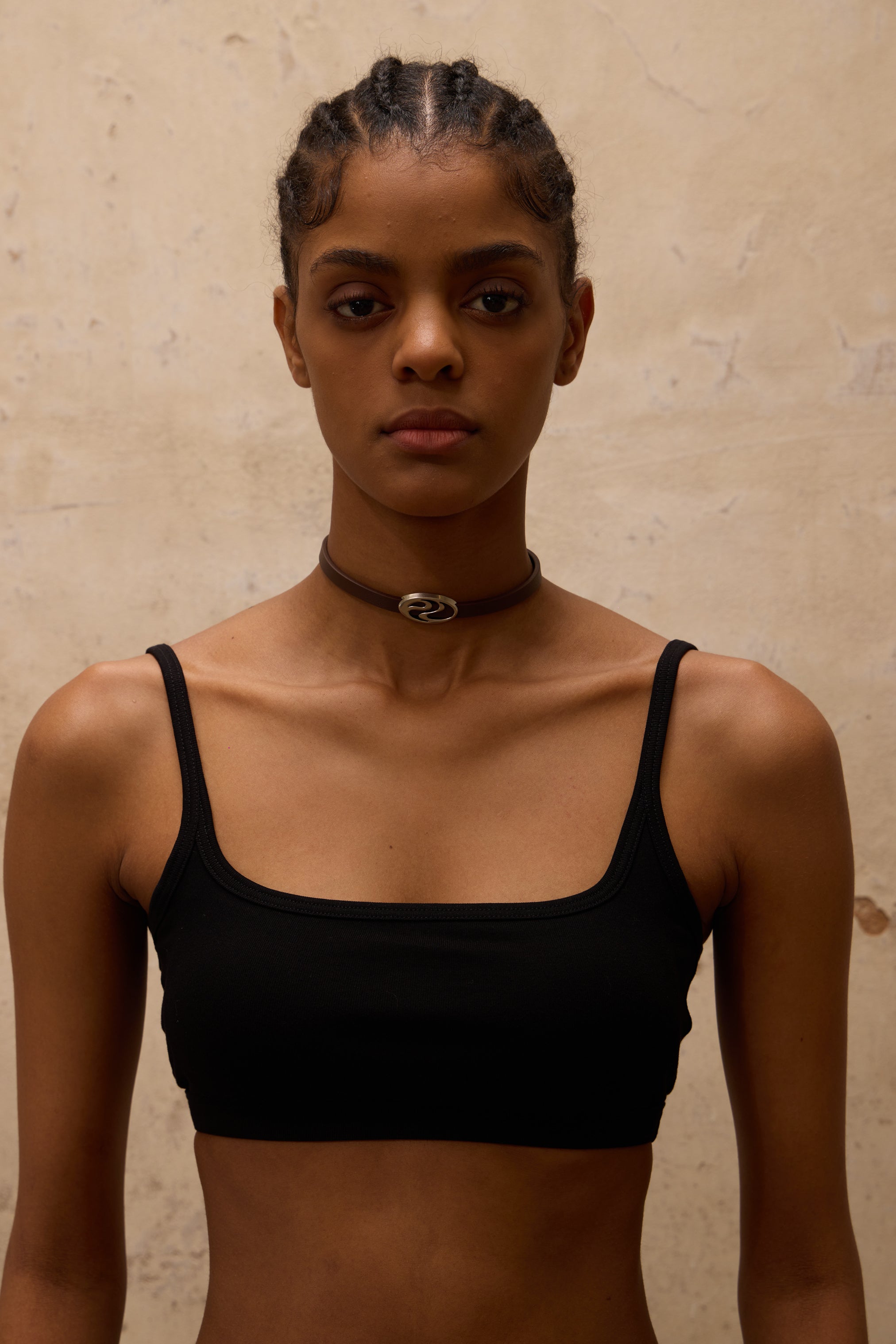 Personsoul Leather Choker-IYAMIUIO