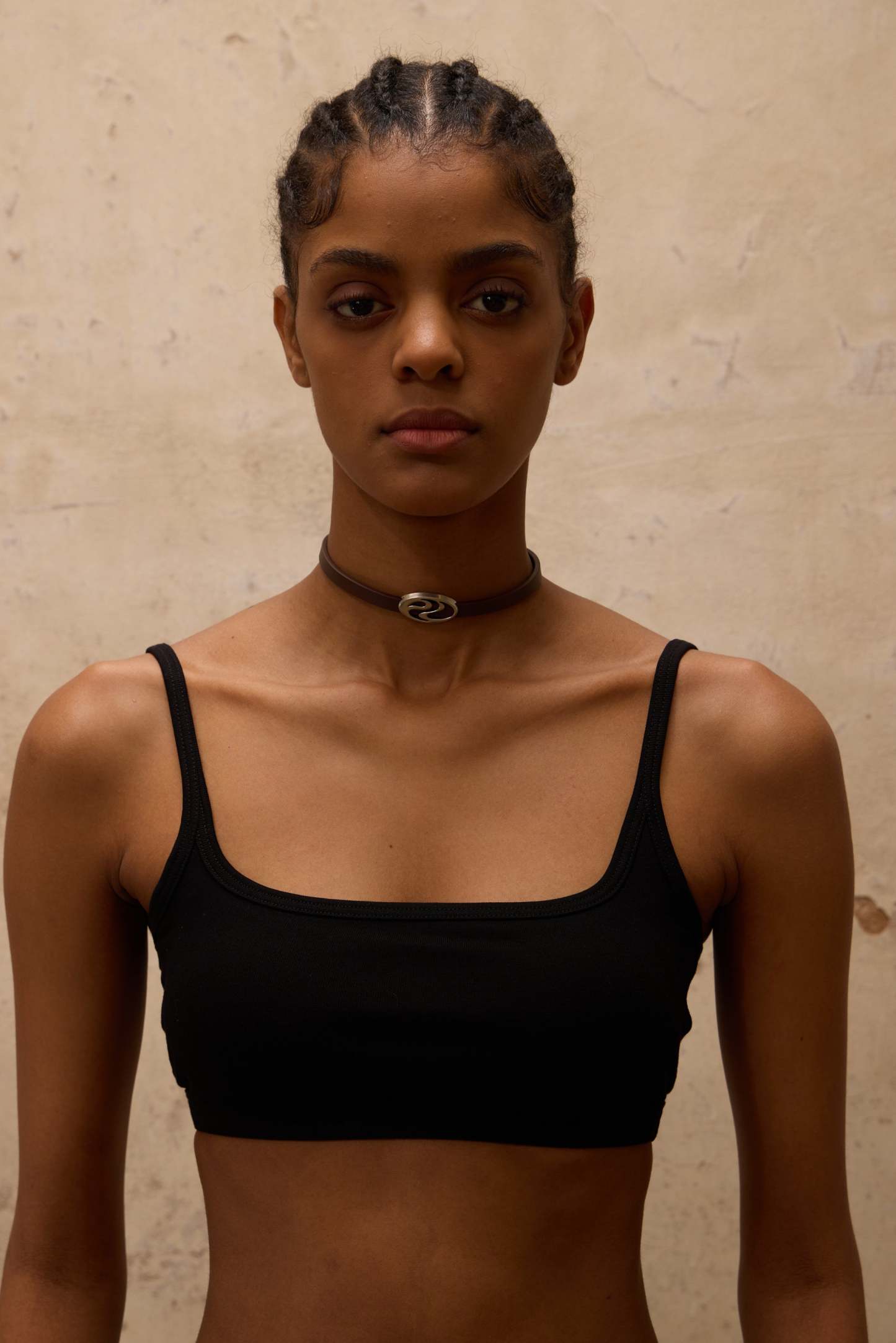 Personsoul Leather Choker-IYAMIUIO