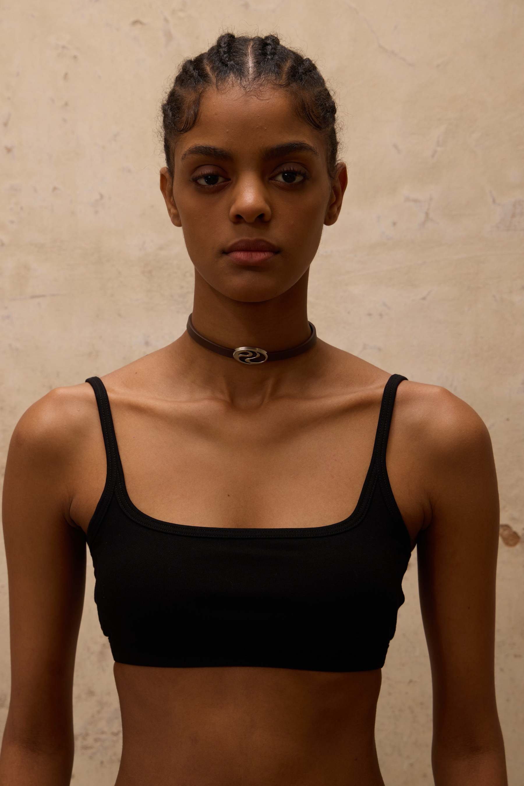 Personsoul Leather Choker-IYAMIUIO