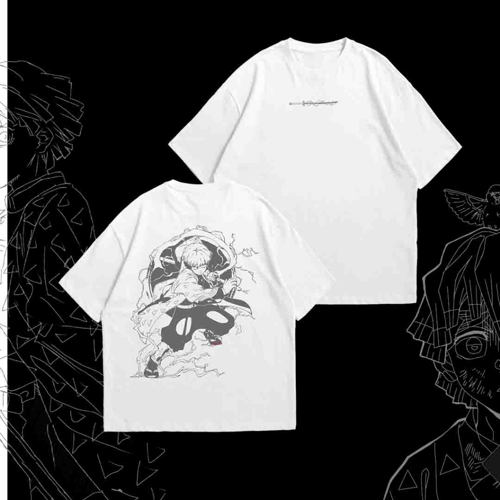 ZENITSU Tee-Demon Slayer-Shadeston