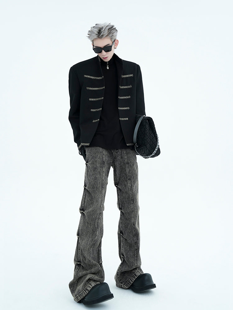 【24s Aug.】Palace Style Padded Shoulder Jacket-IYAMIUIO