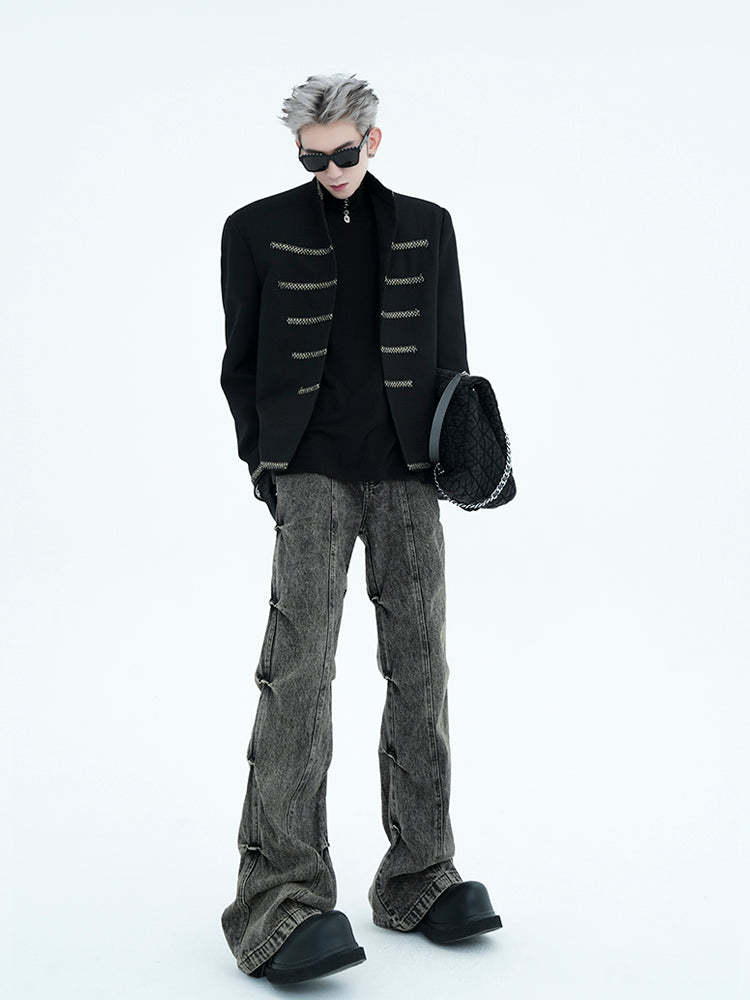 【24s Aug.】Palace Style Padded Shoulder Jacket-IYAMIUIO