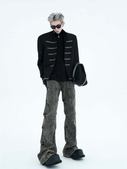 【24s Aug.】Palace Style Padded Shoulder Jacket-IYAMIUIO