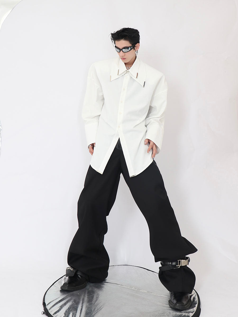 Double White Shirt-IYAMIUIO