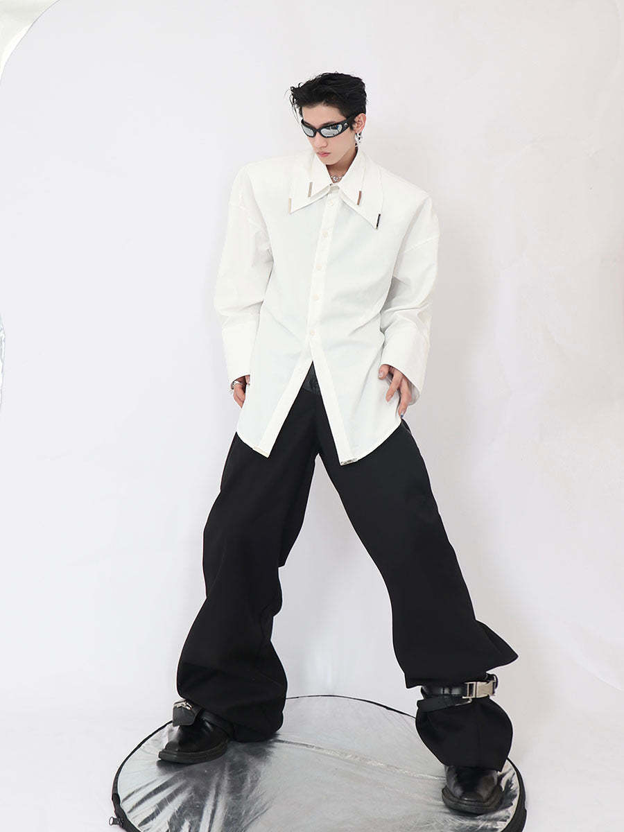 Double White Shirt-IYAMIUIO