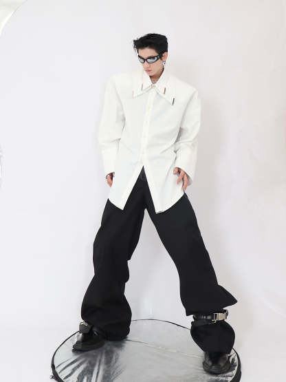 Double White Shirt-IYAMIUIO