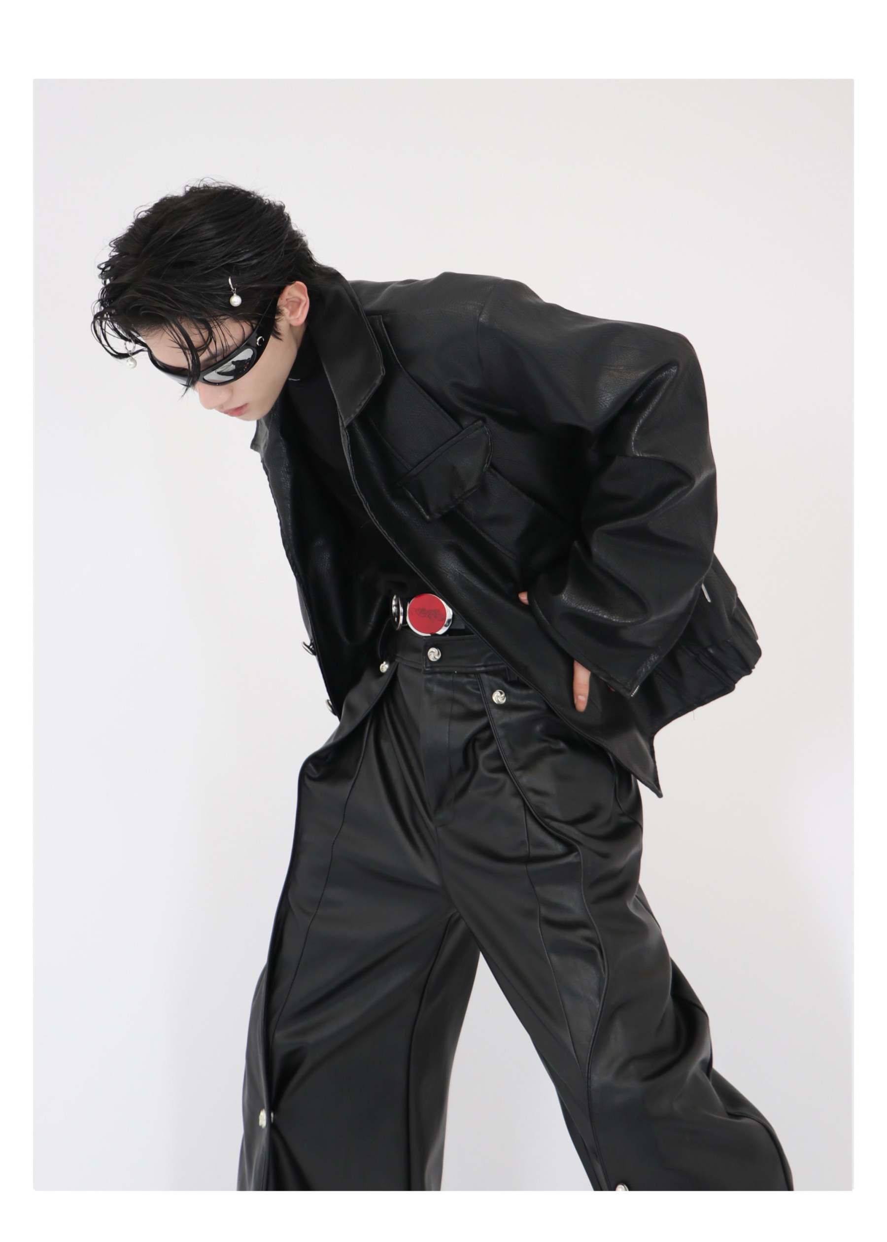 Short Jacket Motorcycle Jacket-IYAMIUIO